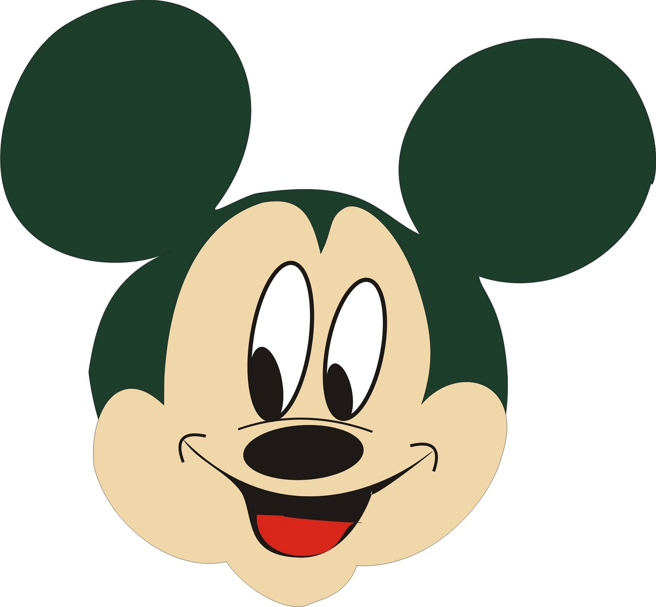 vector mickey mouse smile free photo