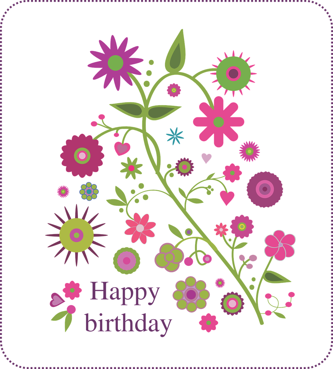 vector flowers floral design free photo