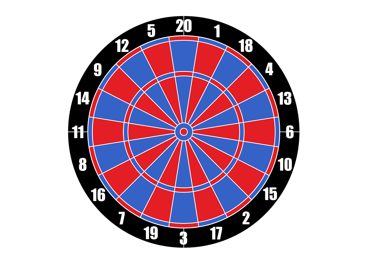 vector dartboard target darts free photo