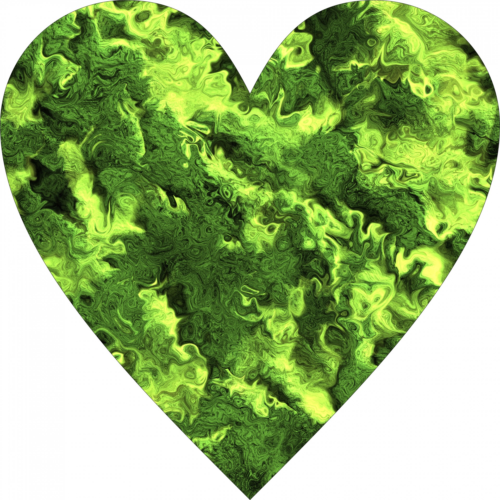heart shape green free photo