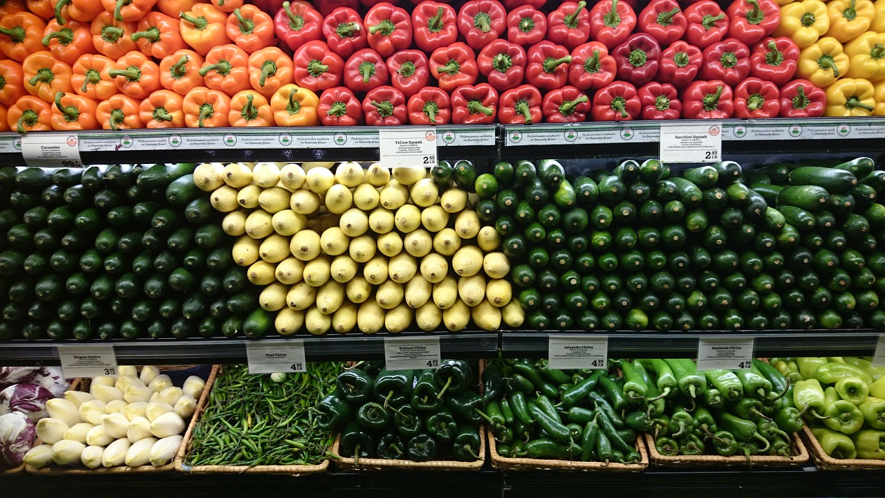 vegetables shelf food free photo
