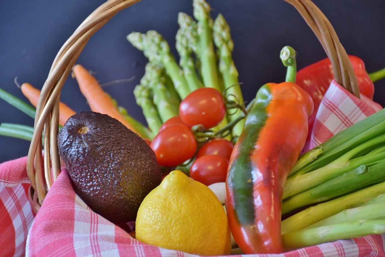 vegetables asparagus tomatoes free photo