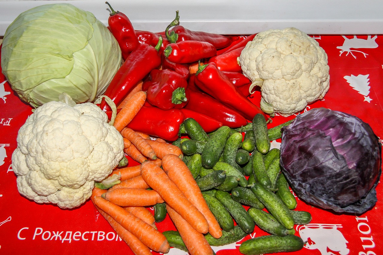vegetables carrots cucumbers free photo