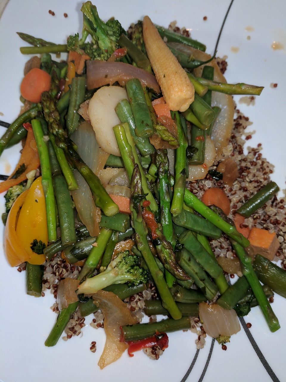 vegetables stir-fry quinoa free photo