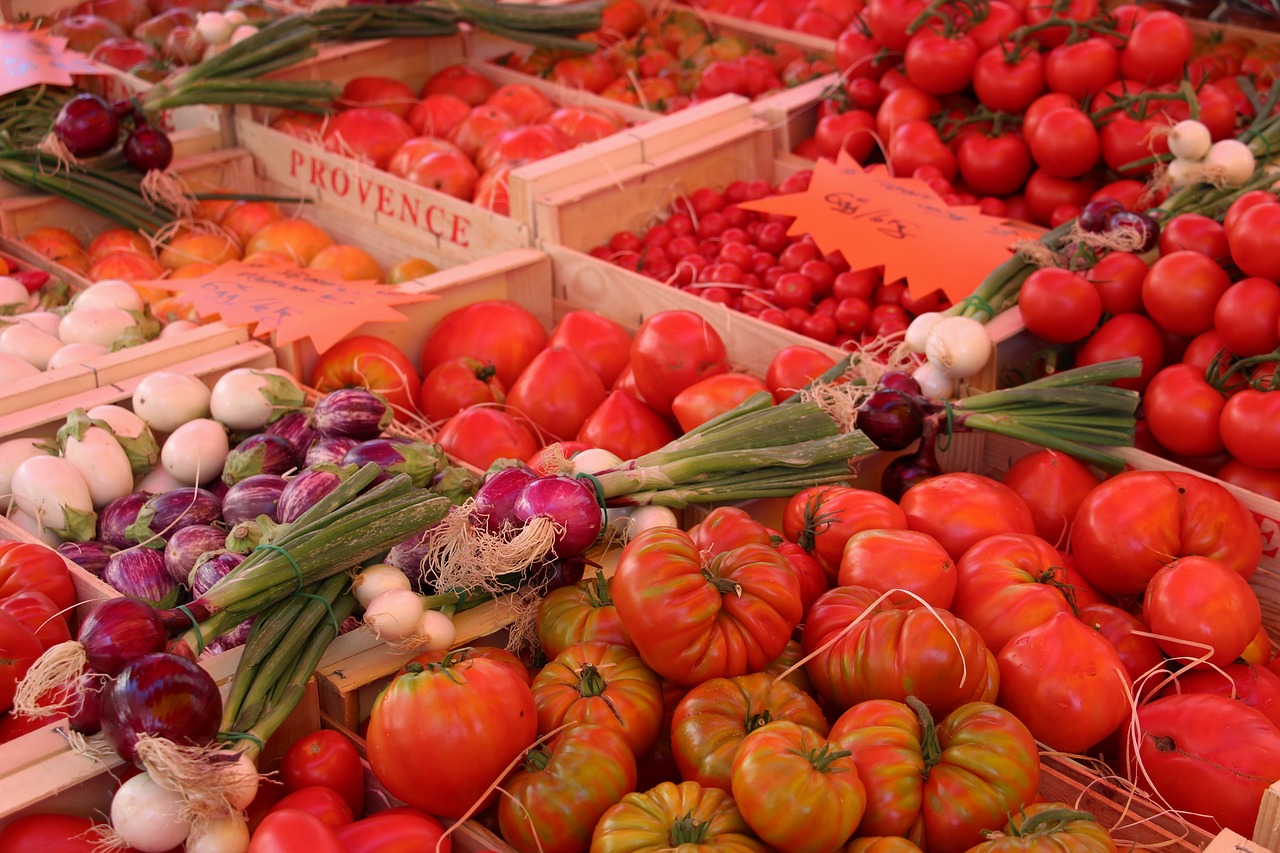 vegetables tomatoes market free photo