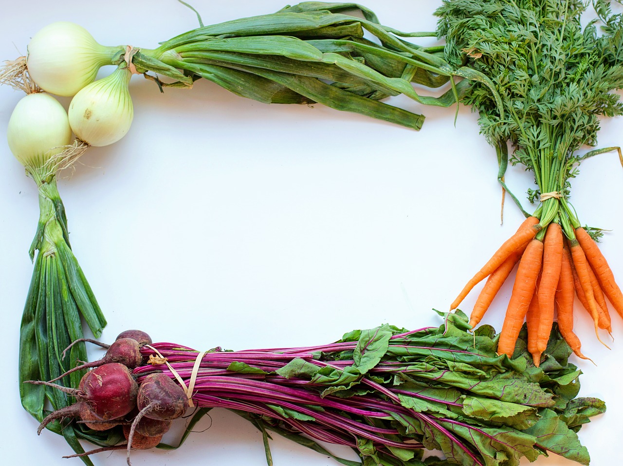 vegetables frame white space free photo