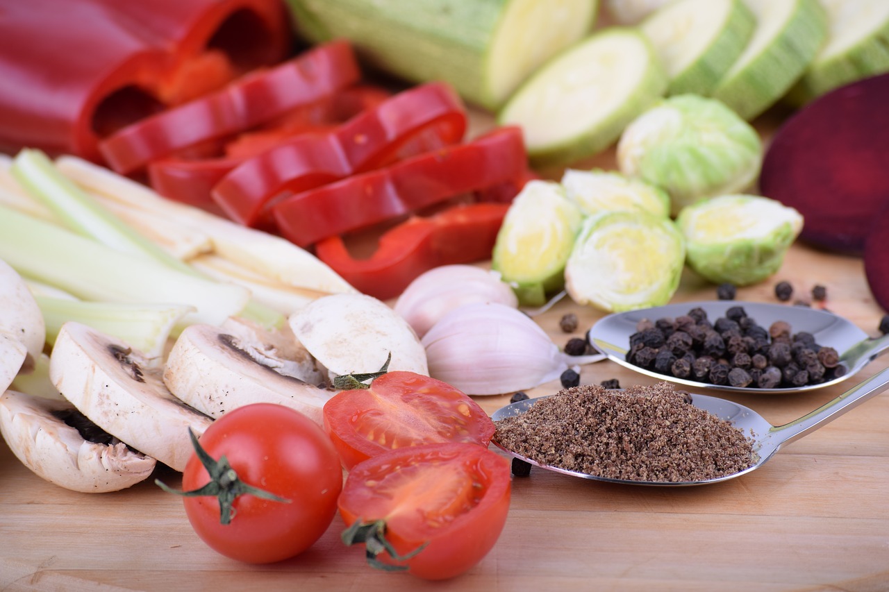 vegetables peppers zucchini free photo