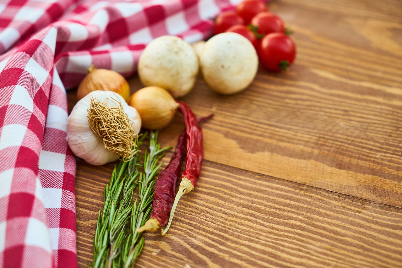 vegetables pepper mushroom free photo