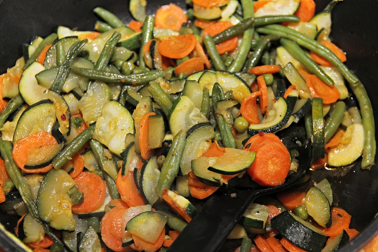 vegetables pan vegetable pan free photo