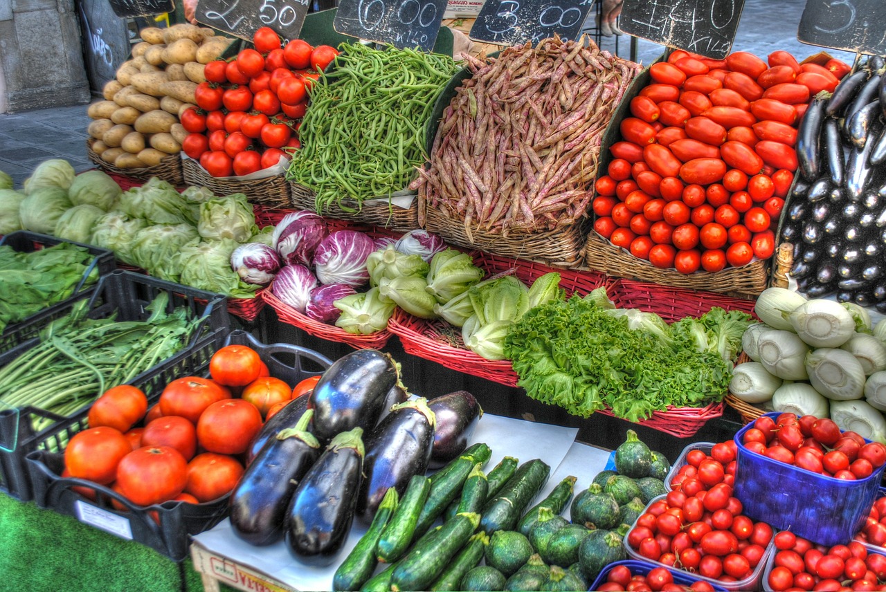 vegetables market tomatoes free photo