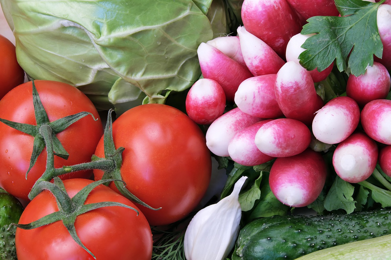 vegetables  radishes  tomato free photo