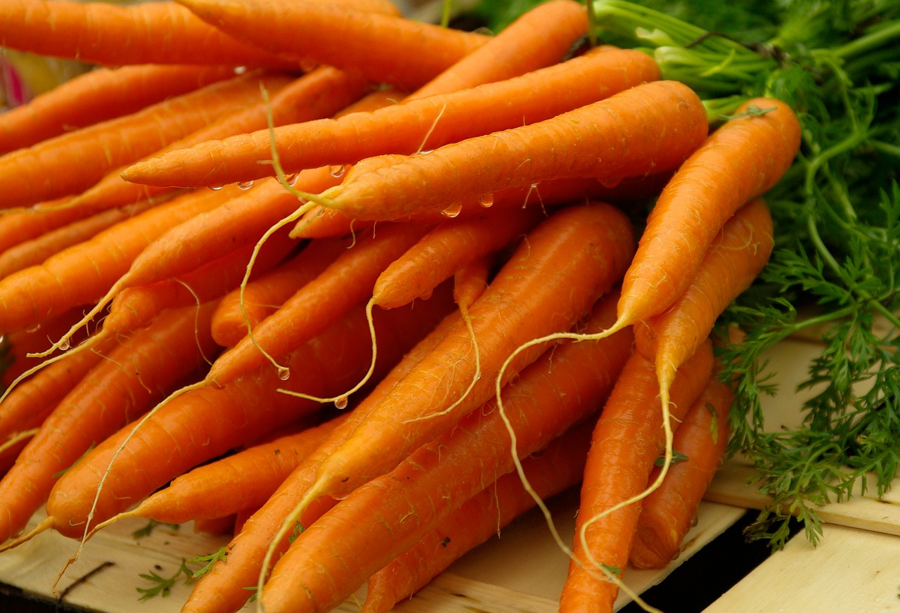 vegetables carrots market free photo