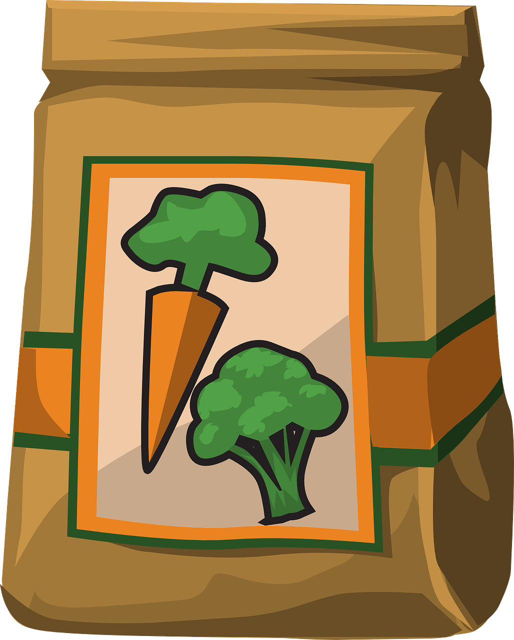 vegetables paper bag carrots free photo