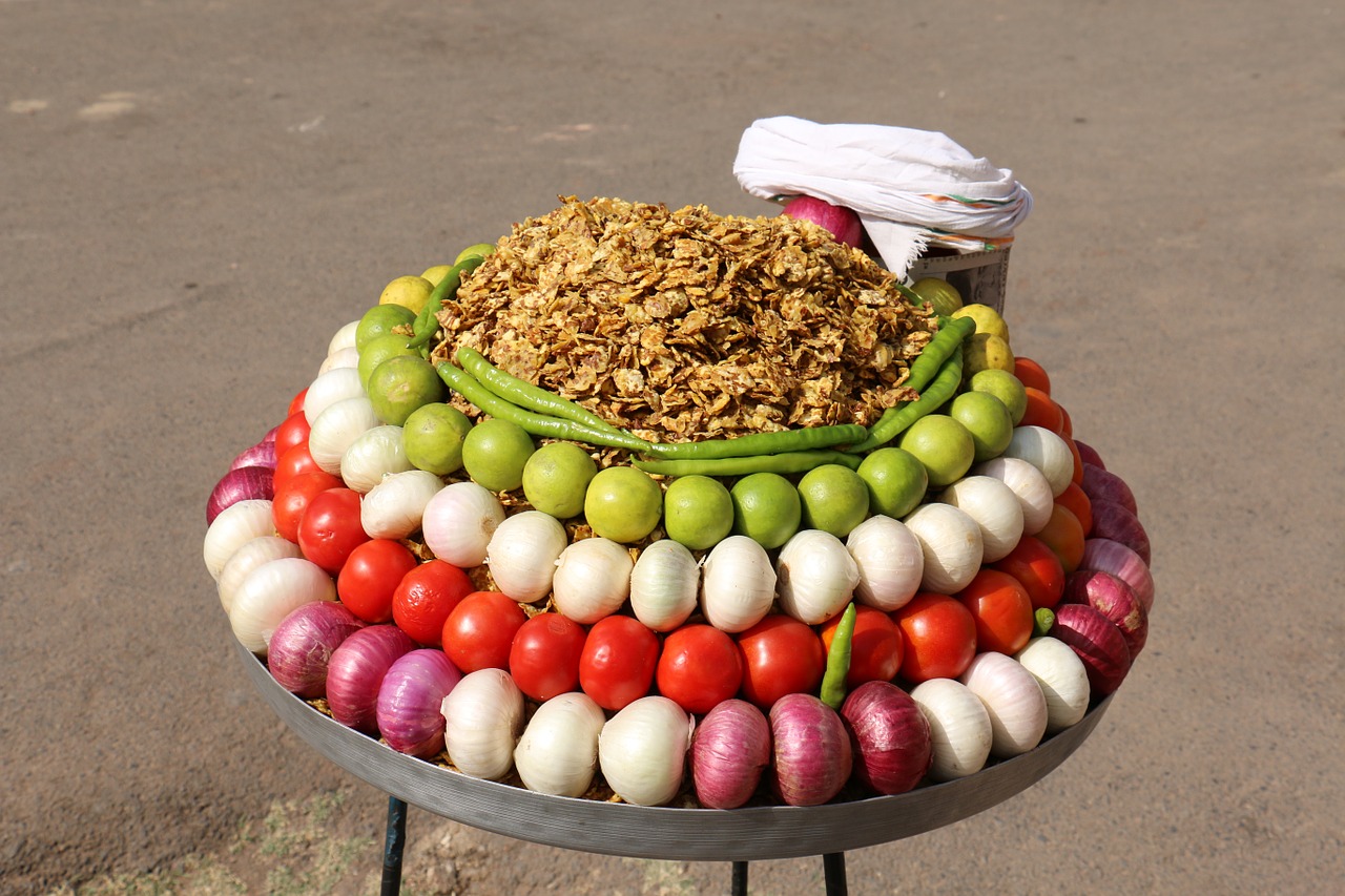 vegetables vendor street food free photo