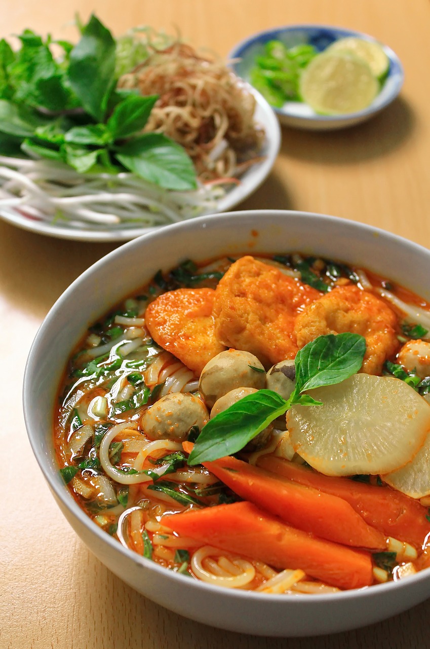 vegetarian rice noodle vietnam free photo