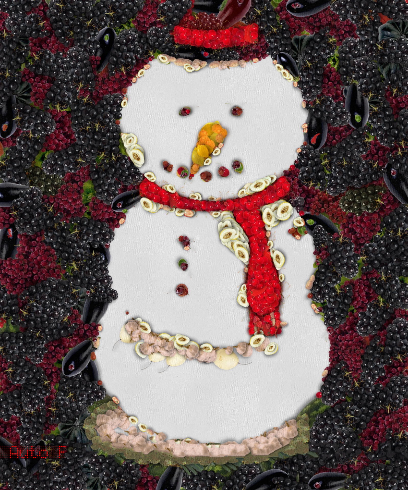 drawing snowman isolated free photo