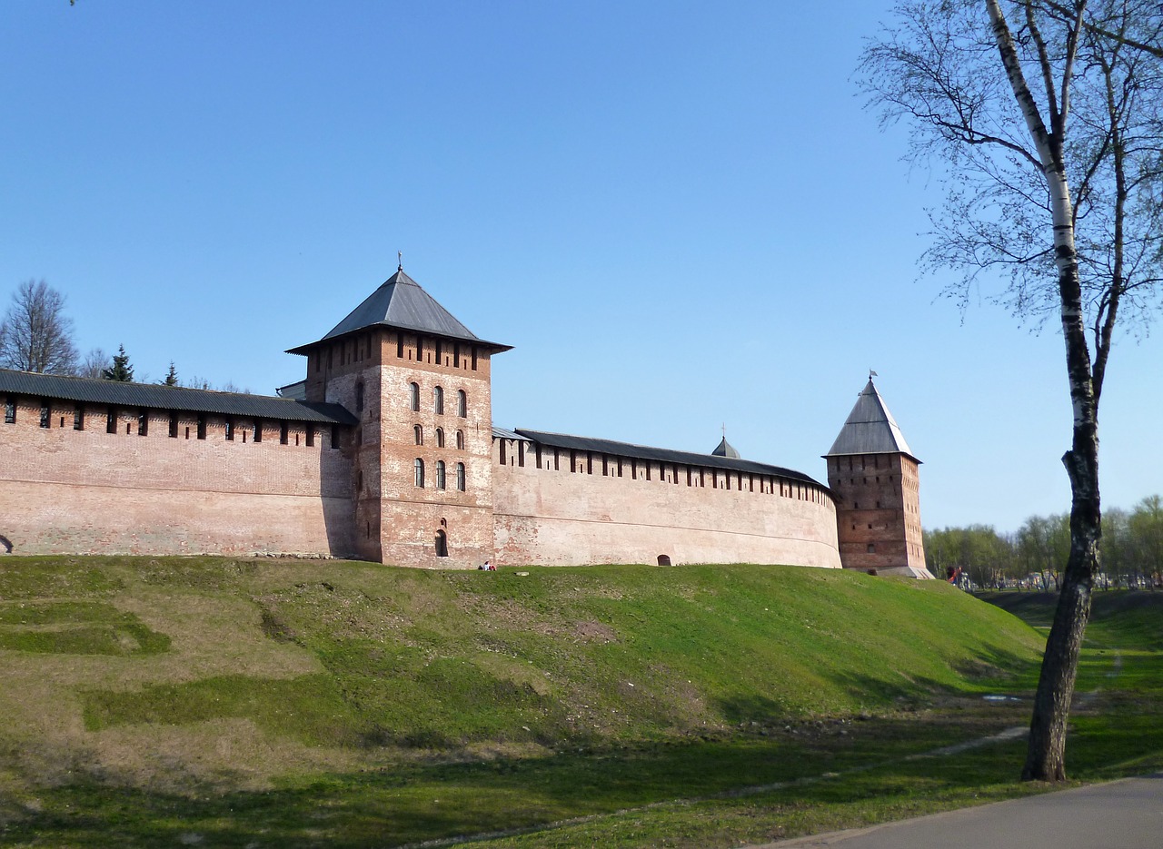 veliky novgorod fortress wall free photo