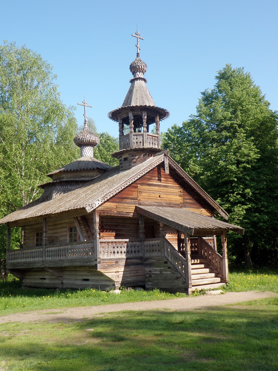 veliky novgorod wooden architecture museum free photo