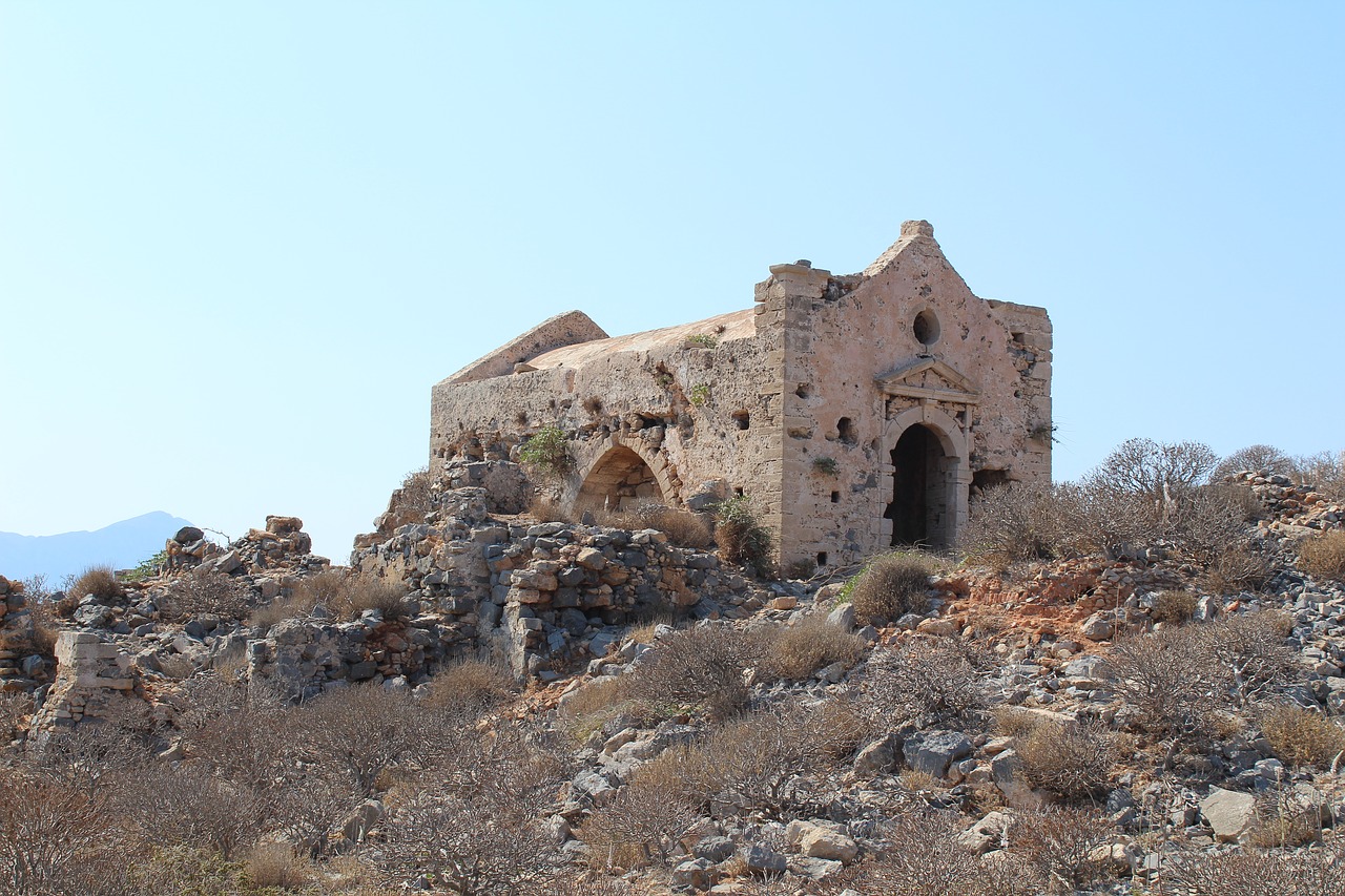 venetians venetian crete the ruins of the free photo