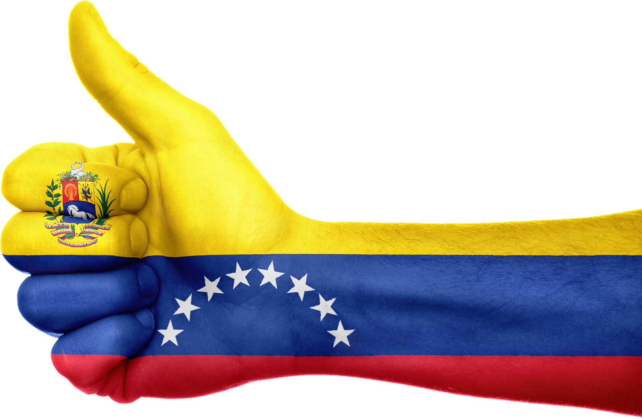 venezuela flag hand free photo