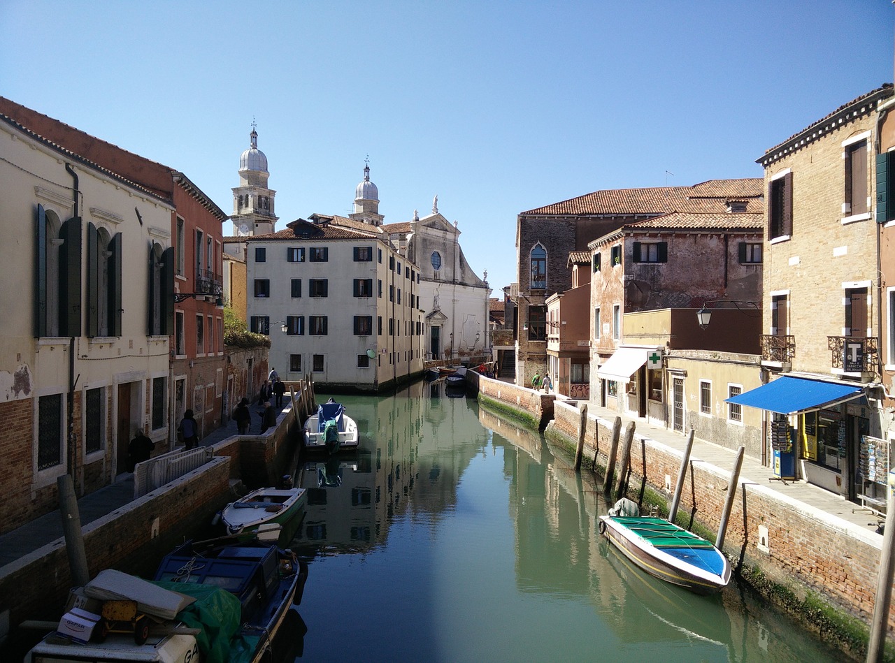 venice river street free photo