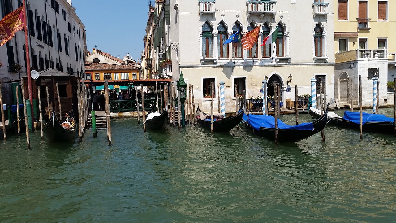 venice canals italy free photo