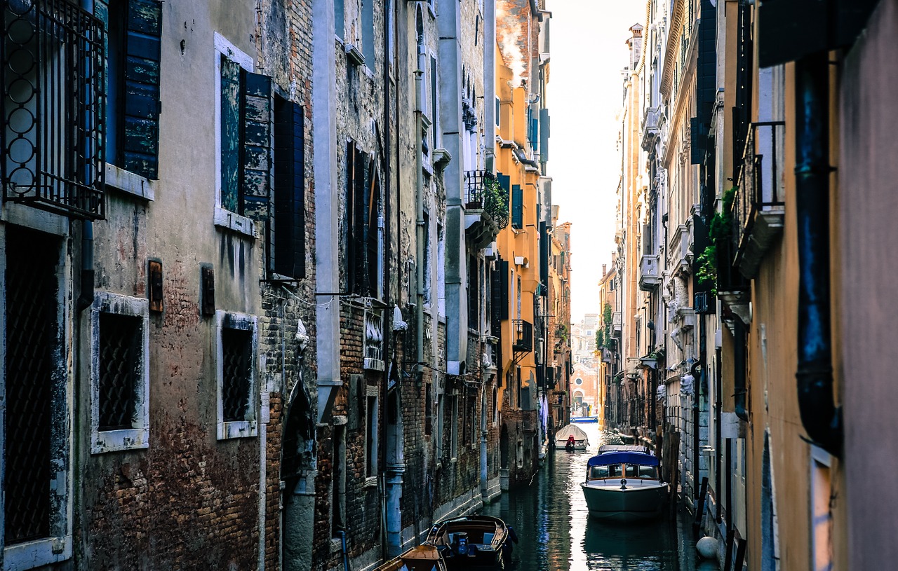 venice italy gondolas free photo