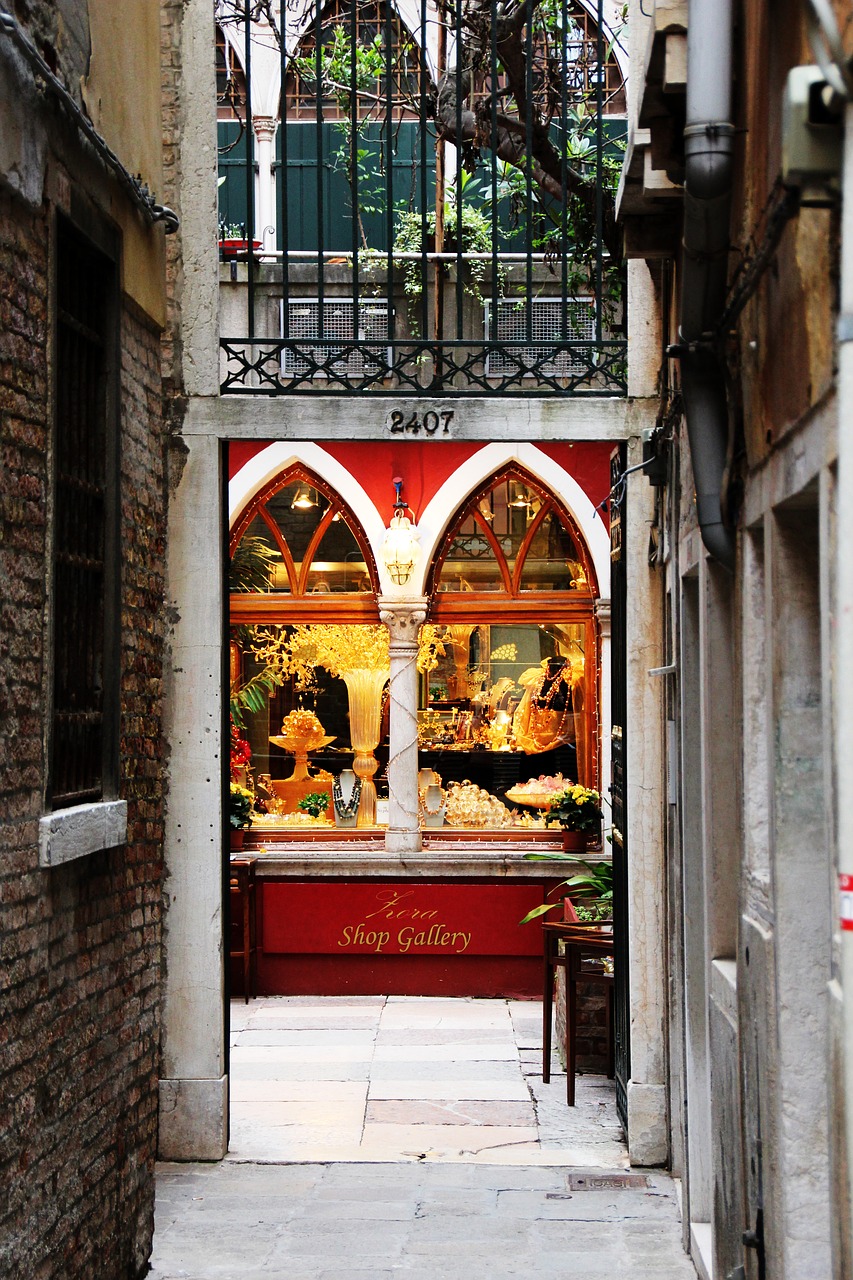 venice alley business free photo