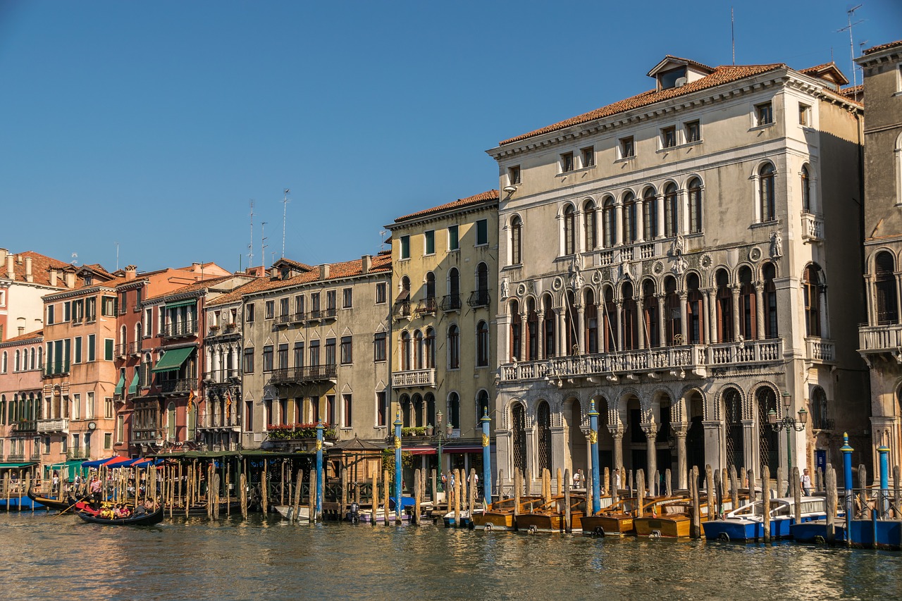 venice canal grande channel free photo