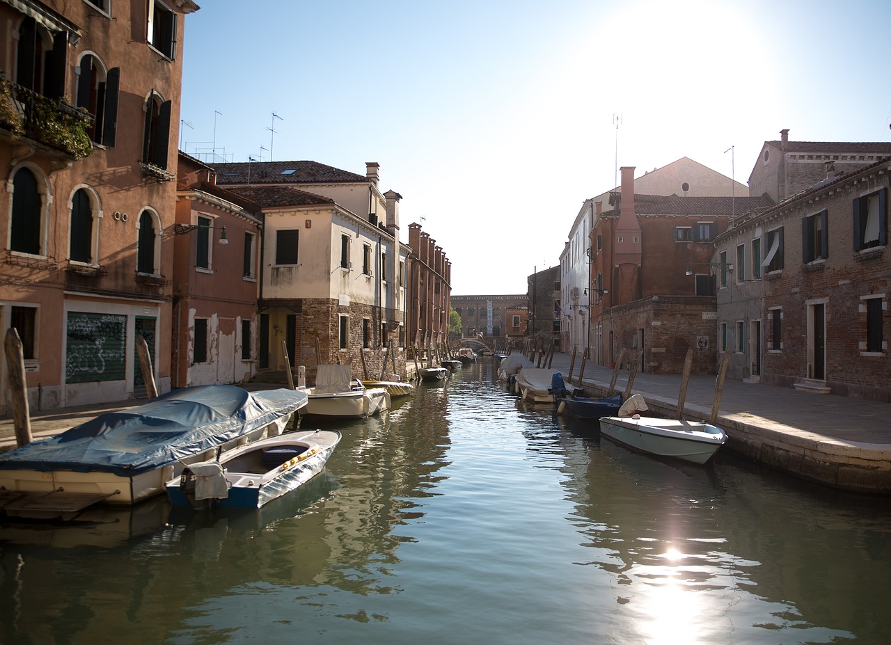 venice street water free photo