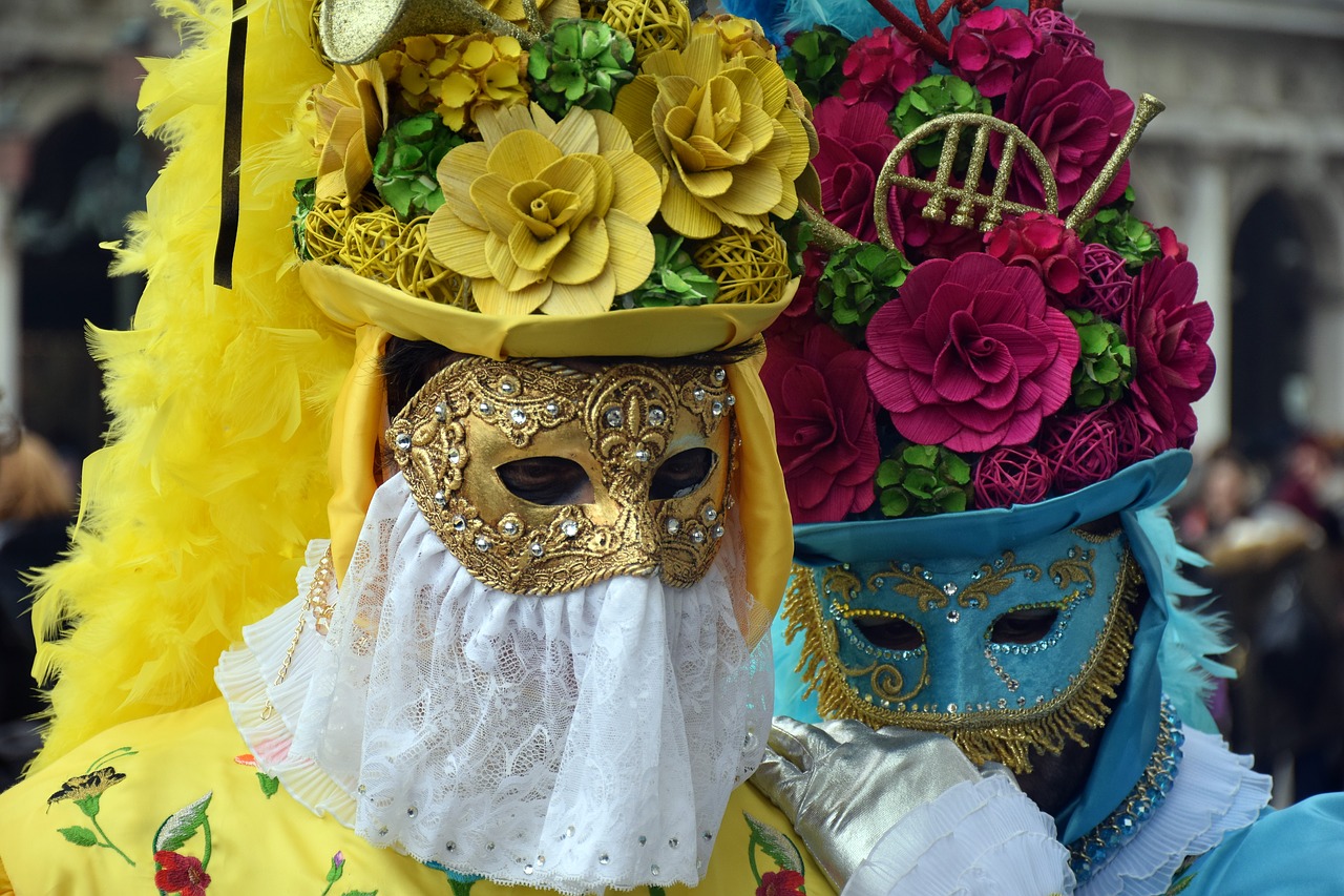 venice carnival mask free photo