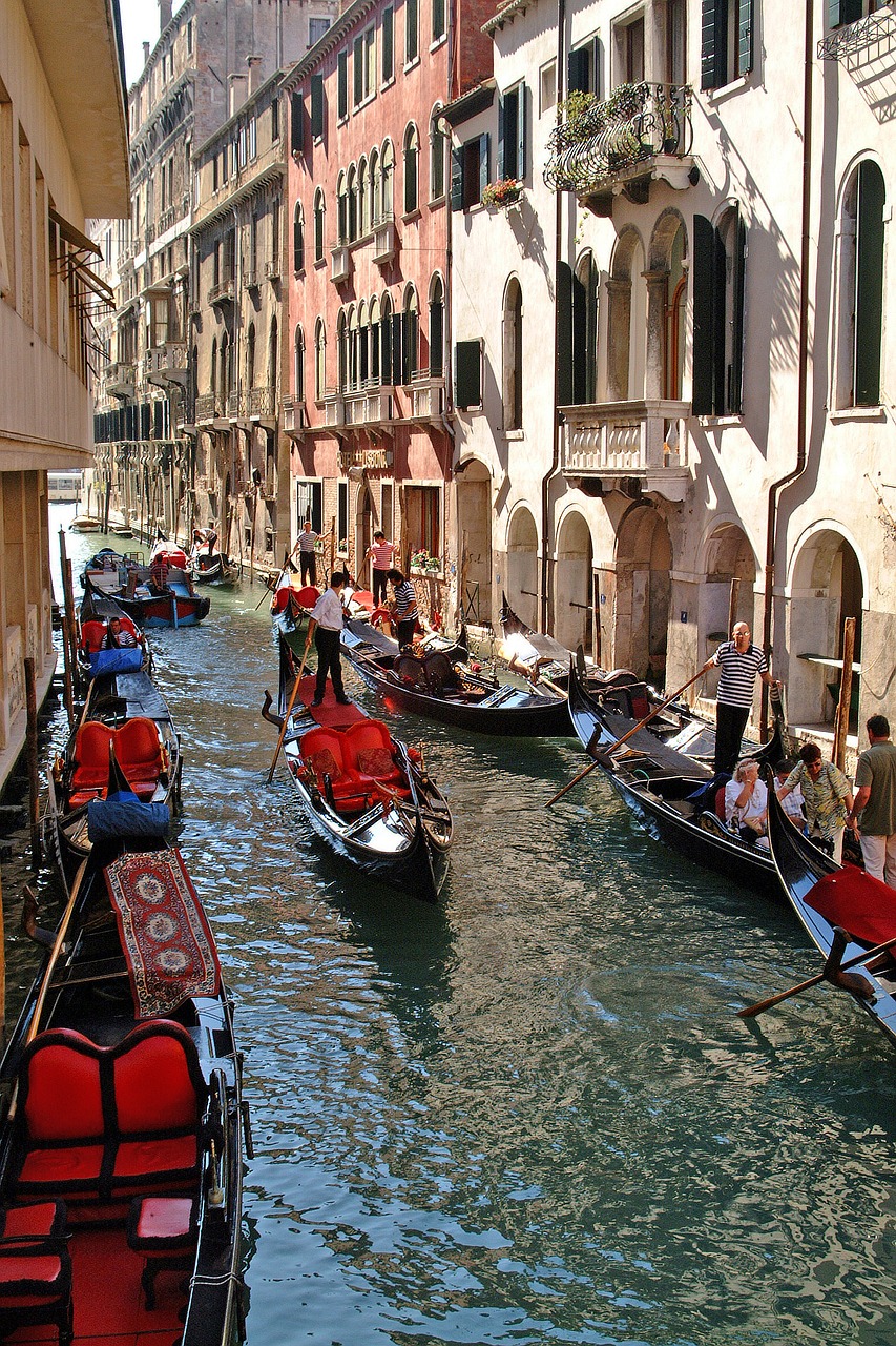 venice gondolas romance free photo