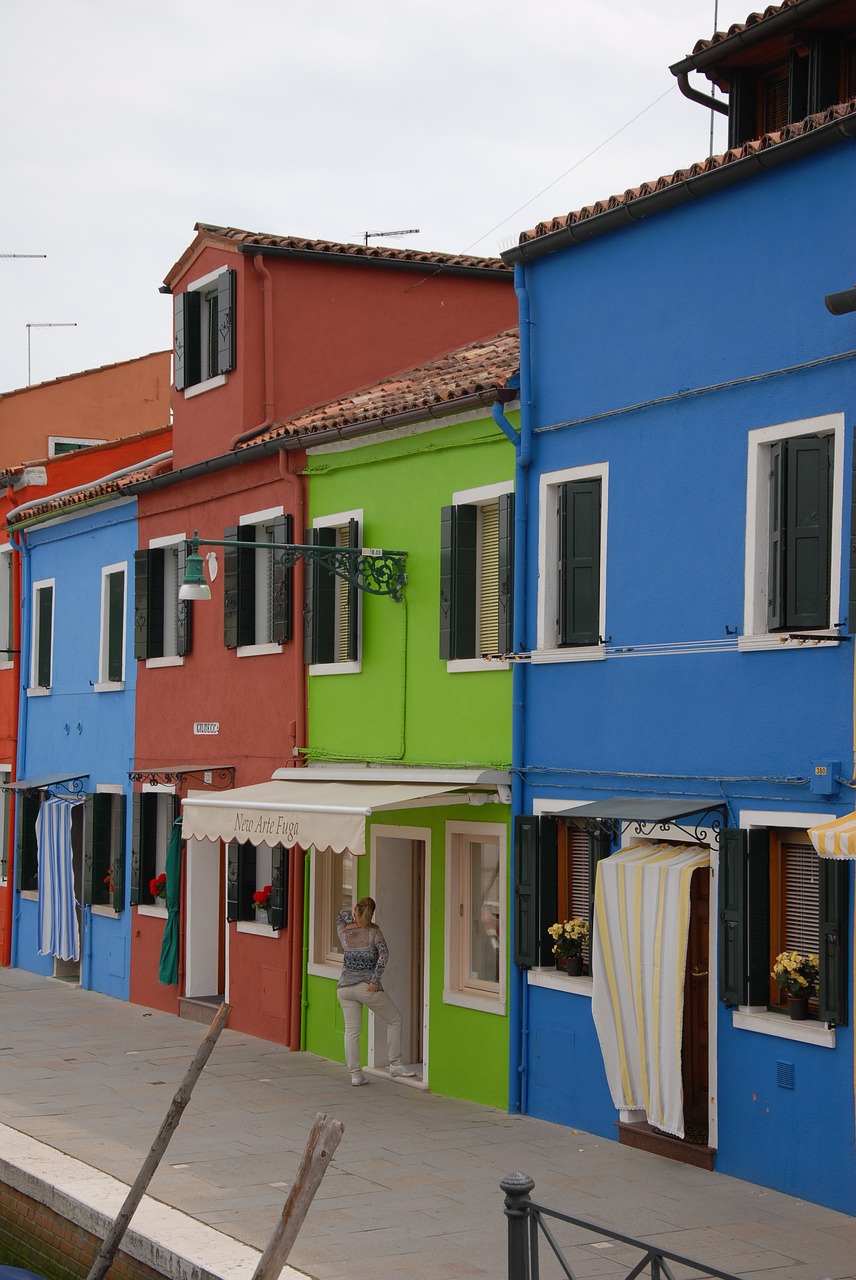 venice burano houses free photo