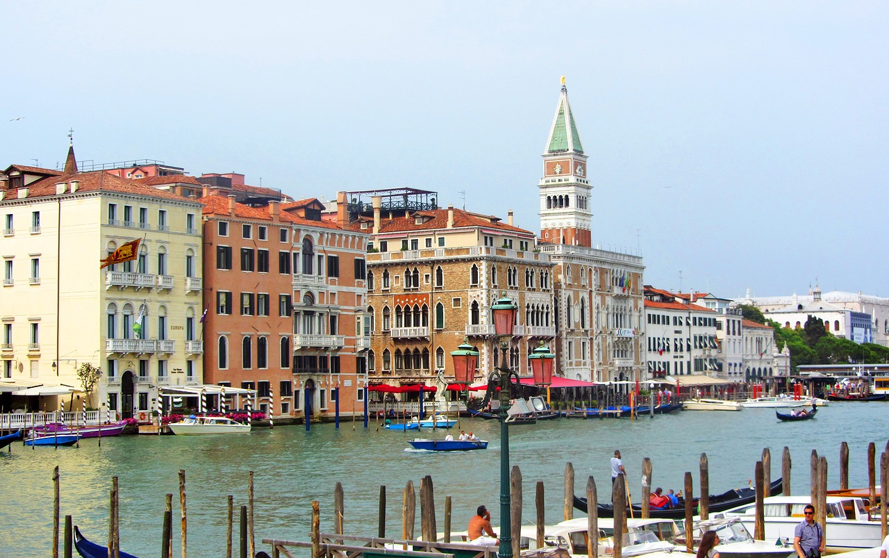 venice italy gondolas free photo