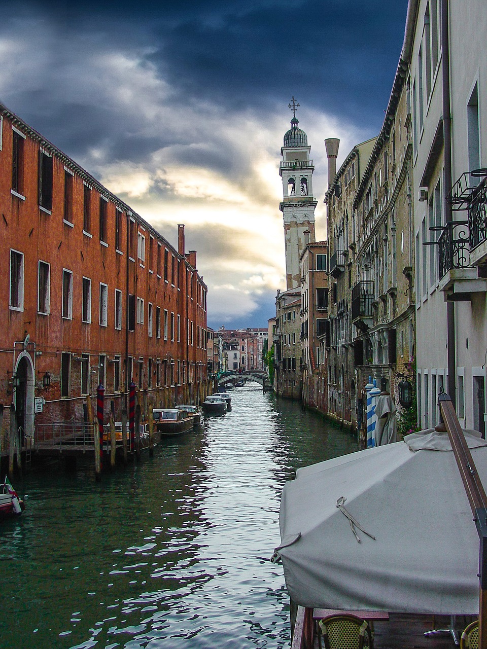 venice tower storm free photo