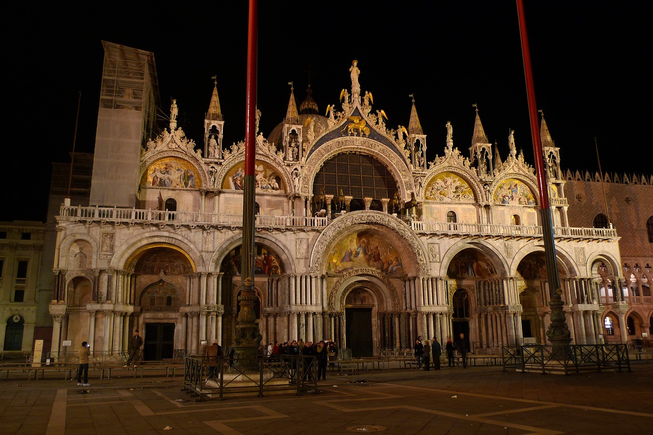 venice basilica pediment free photo