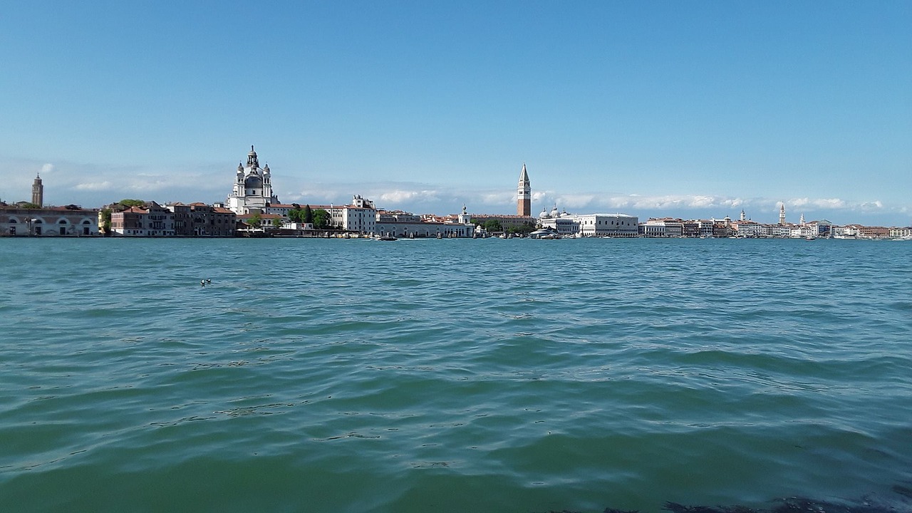 venice sea blue sky free photo