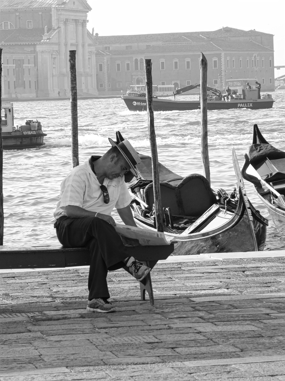 venice black and white italy free photo