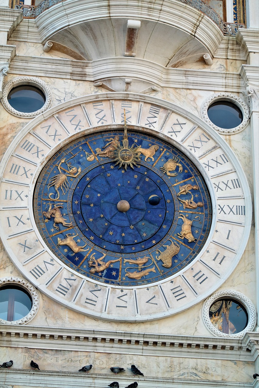 venice st mark's square clock free photo