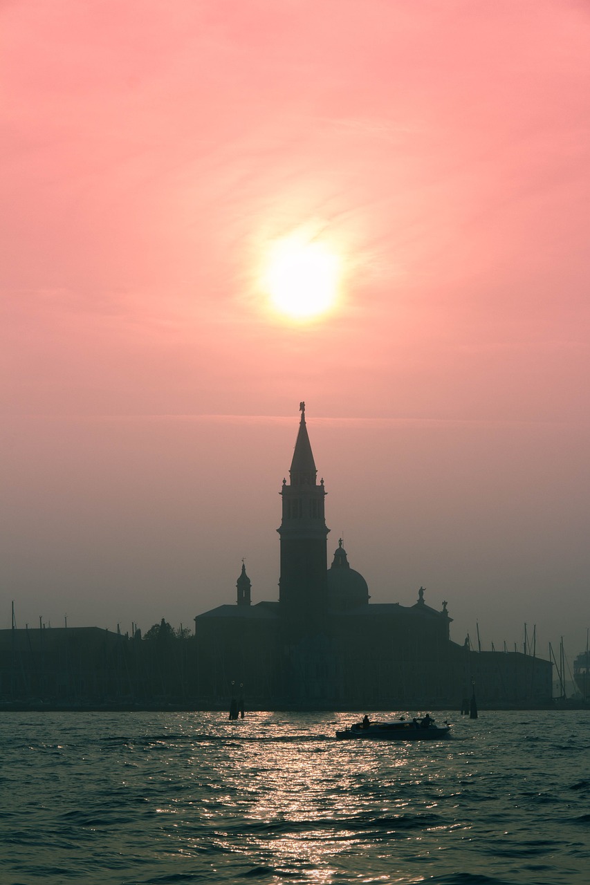 venice sunset landscape free photo