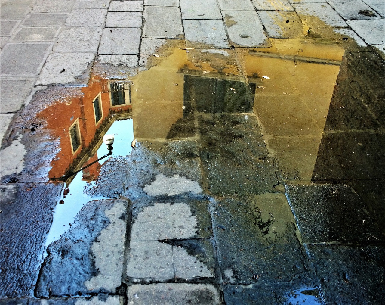 venice mirror image water free photo