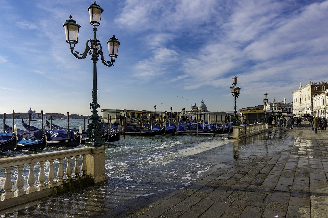 venice lagoon gondola free photo