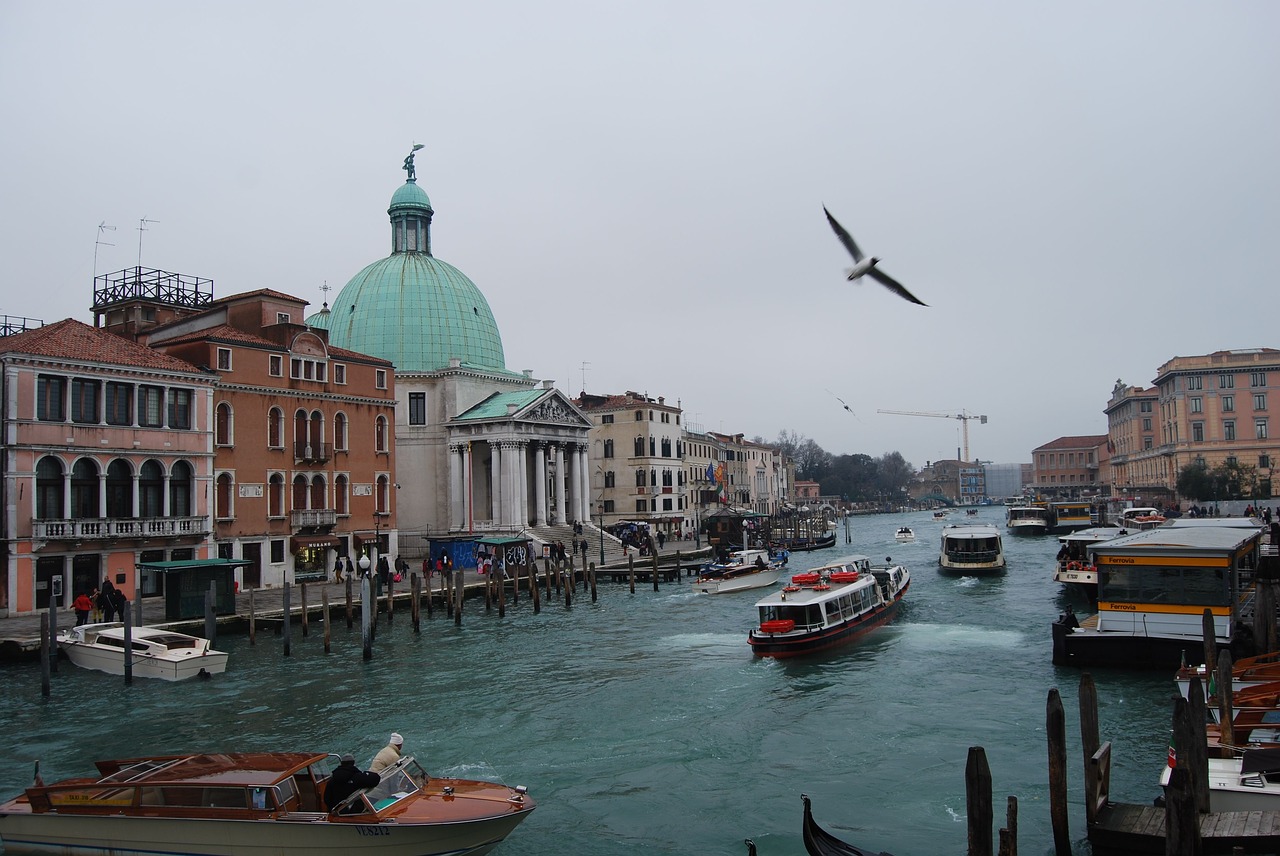 venice body of water channel navigation free photo