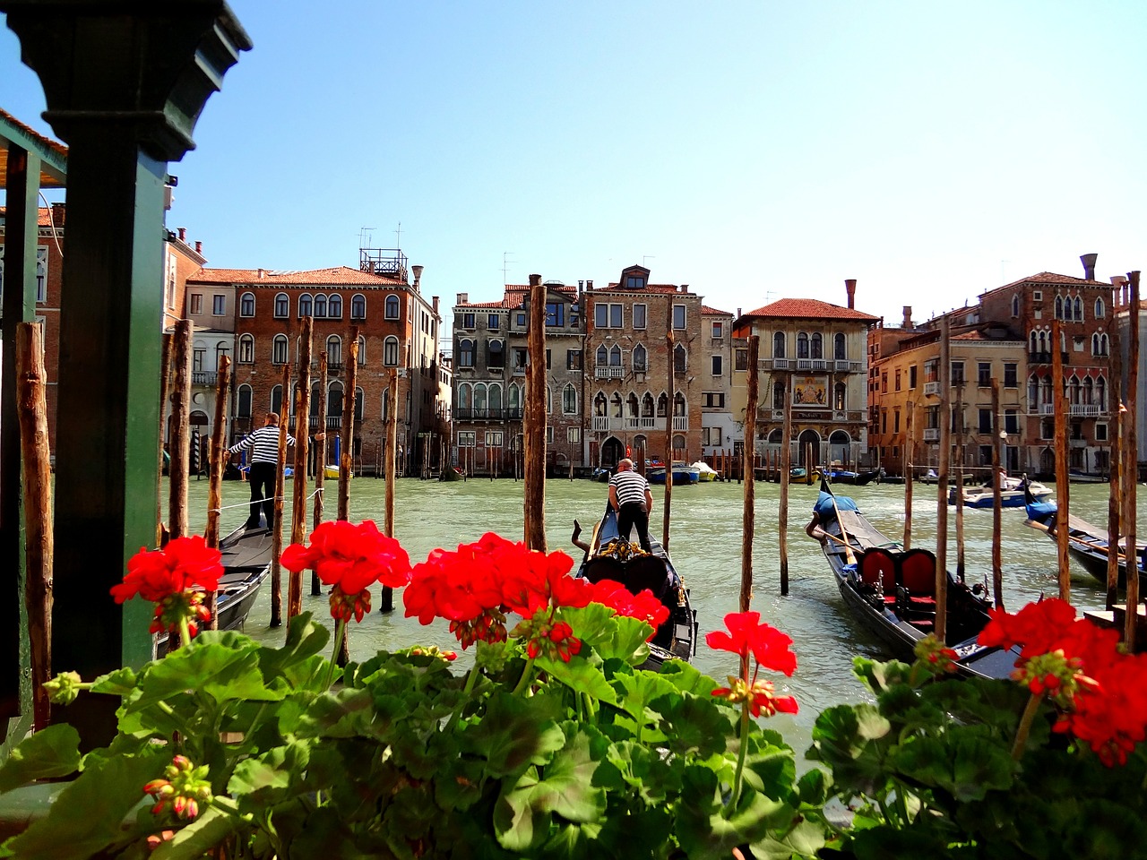 venice italy gondola's free photo