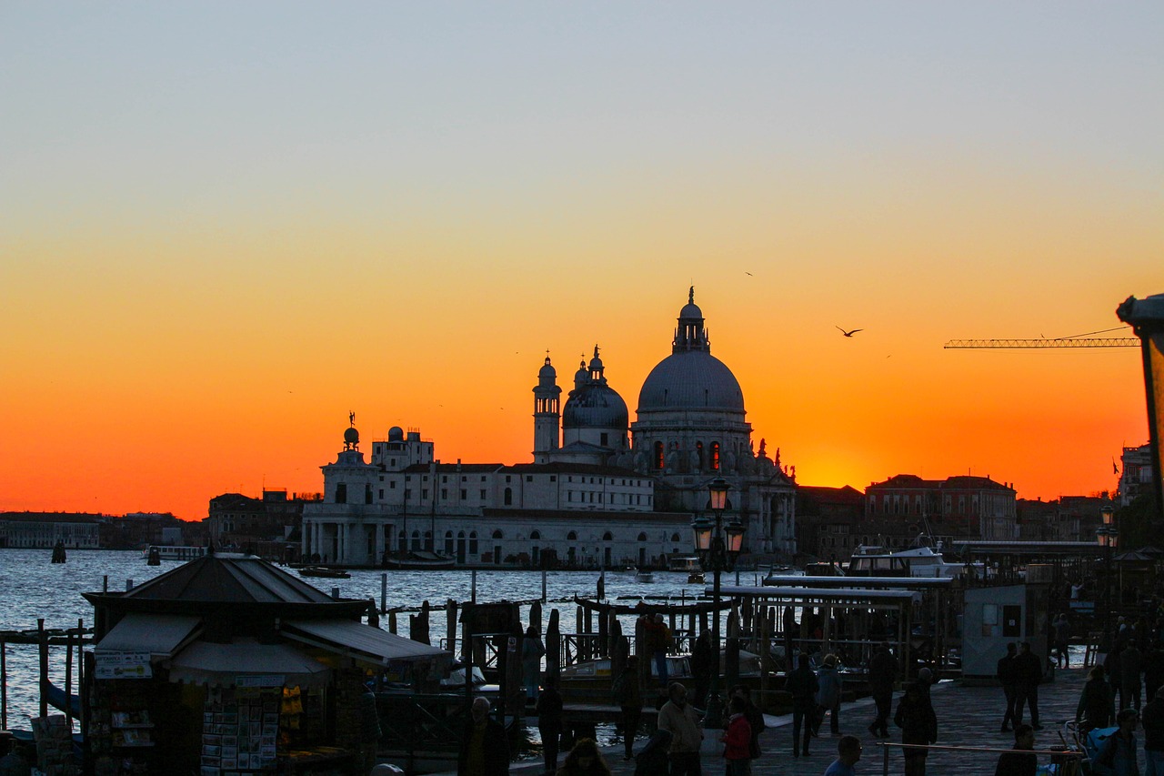 venice  sunset  sea free photo