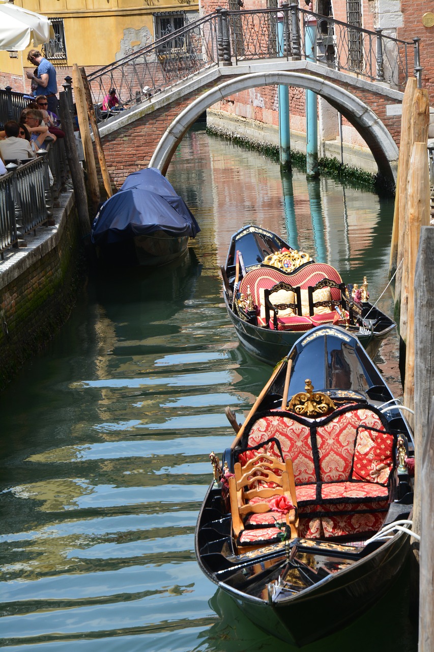 venice  boats  water free photo