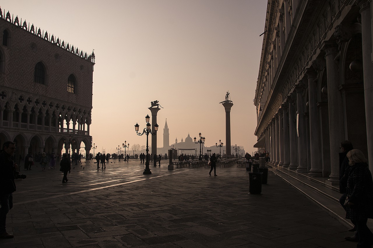 venice  sunrise  italy free photo