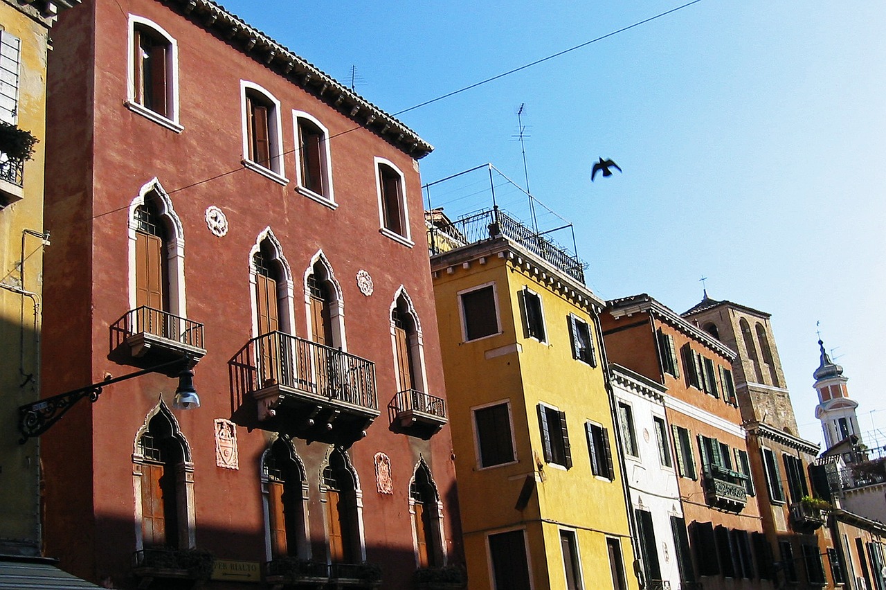 venice italy houses free photo