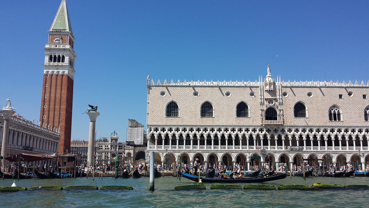 venice italy gondolas free photo