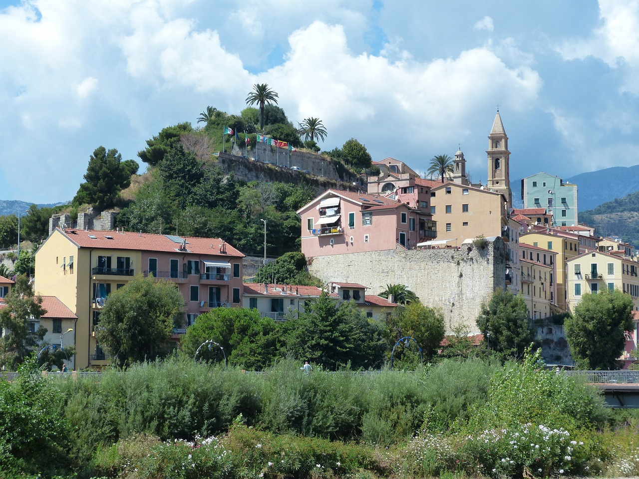 ventimiglia old town roofs free photo